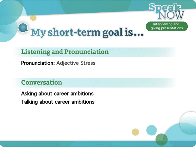 Clear Learning Objectives